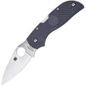 Spyderco 152PGY Chaparral Lockback Folding Knife with Gray Textured FRN Handle