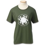 Spyderco TSWRHPS Womens T-Shirt Green Bug Small with Cotton Construction