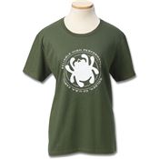 Spyderco TSWRHPXL Womens T-Shirt Green Bug X-Large with Cotton Construction