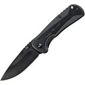 Smith & Wesson 1084304 Linerlock Assisted Opening Folding Knife with Black Textured Aluminum Handle