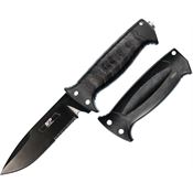Smith & Wesson 1085886 Grip Swap Fixed Blade Knife with Black Rubber Handle