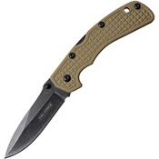 Tac Force 962TN Lockback Folding Knife with Tan Textured G10 Handle