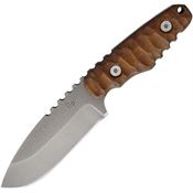 Wander Tactical 17RG Freedom Fixed Blade Knife with Brown Sculpted Micarta Handle