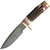 BlackJack B125DS Classic Model 125 Damascus with Stag Bone Handle