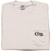 Case 52492 Pocket with Case Logo 100% Preshrunk Cotton White T-Shirt - Small