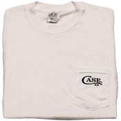 Case 52497 Pocket with Case Logo 100% Preshrunk Cotton White T-Shirt - XXXL