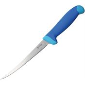 Elk Ridge 20005F 20005F Fillet Knife with Blue Rubberized Nylon Handle