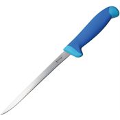 Elk Ridge 20005L 20005L Fillet Knife with Blue Rubberized Nylon Handle