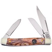 Frost CR504CG Stockman California Knife with Gold Rresin Handle