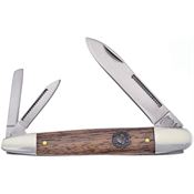 Frost CR518ZW Whittler Knife with Zebra Wood Handle