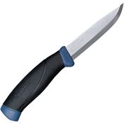 Mora 02184 Companion Stainless Blade Knife with Blue Polypropylene Handle