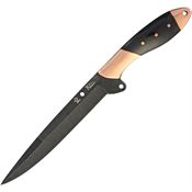 Kensei 003 Fighter Fixed Blade Knife with Black Canvas Micarta Handle