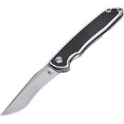 Kizer 4510A2 Matanzas Framelock Steel Curved Blade Knife with Titanium Handle