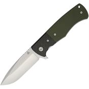 Nemesis 21 MPR2 Linerlock VG-10 Stainless Drop Point Blade Knife with Green G10 Handle