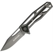 Schrade 1084283 Framelock Gray Titanium Coated Knife with Titanium Finish Stainless Handle