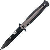 Smith & Wesson 1085898 MP301 M&P Dagger Nylon Black Finish Knife with Gray Stainless Handle