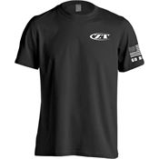 Zero Tolerance 181S ZT Logo on Front Chest Black 100% Preshrunk Cotton T-Shirt - Small
