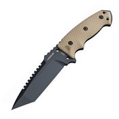 Hogue 35127 EX-F01 Fixed Blade knife FDE with Dark Earth Textured G10 Handle