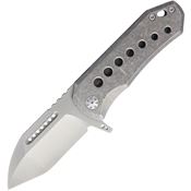 EOS ORCAS Orca S Framelock SW Knife with Stonewash Finish Titanium Handle