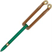 Spyderco YUS113 Baliyo Fisher Space Pen Refill Green and brown