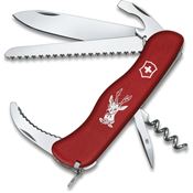 Swiss Army 08573 MAP Hunter Multi Features Knife with Red Polymer Handle