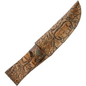 Sheaths 1187 Fixed Blade Belt Sheath with Alligator Pattern Leather Construction