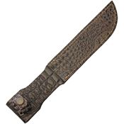 Sheaths 1195 Fits up to 7 Inch Fixed Blade Belt Sheath with Crocodile Pattern Leather Construction