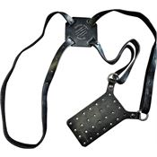 Bastinelli S211 Knife Shoulder Holster Black Leather