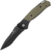 Bear Ops 400B4B Assisted opening Bear Swipe Black Fnish Linerlock Knife with G10 handle