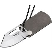 Boker Plus 01BO210C KTK Dog Tag Button Lock Knife with Tumbled Finish Titanium Handle