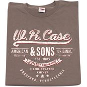 Case 52480 Case logo 100% preshrunk cotton Charcoal T-Shirt - Small
