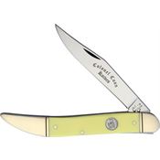 Colonel Coon 93Y Large Toothpick with Yellow Smooth Synthetic Handle