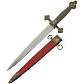 China Made 211440 Masonic Dagger with Red Antique Finish Metal Handle