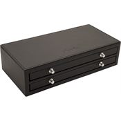 Deejo 084 Collection Box with Four Stainless Drawer Pulls