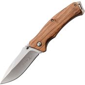Elk Ridge A936ZW Linerlock Knife with Zebra Wood Handle