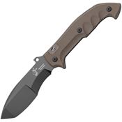 Fox 501 Tracker Meskwaki Knife with Dark Earth G10 Handle