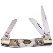 Frost SW114ROR Range Rider Knife with Ram and Ox Horn Handle