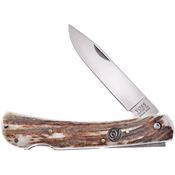 Frost VC111DS Dirt Buster Knife with Deer Stag Handle and Sheath