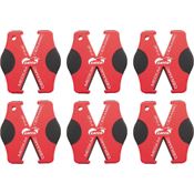 Gatco 6224P Super Micro X with Red ABS Handle - Pack of Six