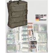Miscellaneous 4380 4380 First Aid Kit MOLLE Pouch with OD green nylon MOLLE compatible belt sheath