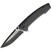 Rough Rider 1915 Linerlock Two-Tone Finish Stainless Knife with Carbon Fiber G10 Handle