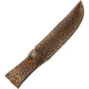 Sheaths 1188 Fits up to 6 Inch Alligator Pattern Fixed Blade Belt Sheath with Leather Construction