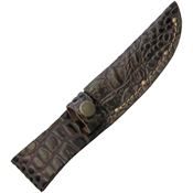 Sheaths 1192 Fits up to 4 Inch Crocodile Pattern Fixed Blade Belt Sheath with Leather Construction