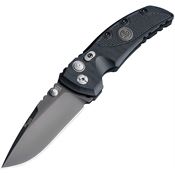 Sig 36172 EX-01 Gray PVD Coated Button Lock Knife with Black G10 Handle