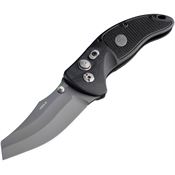 Sig 36462 EX-04 Gray PVD Coated Button Lock Knife with Black G10 Handle