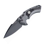 Sig 36572 X5 Black Cerakote Finish Button Lock Spear Knife with Gray Anodized Aluminum Handle