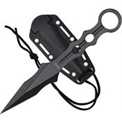 S-TEC S200BBK Tactical Throwing Knife with One Piece Black Finish 440 Stainless Construction