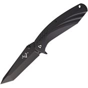 V NIVES 30107 SFL Framelock Tanto Blade Knife with Black G10 Handle