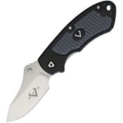 V NIVES 30145 Stout Linerlock Knife with Black Aluminum Handle