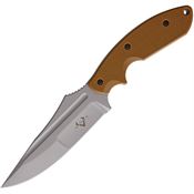 V NIVES 30220 Frontier Survivor Matte Finish Knife with Coyote Brown G10 Handle